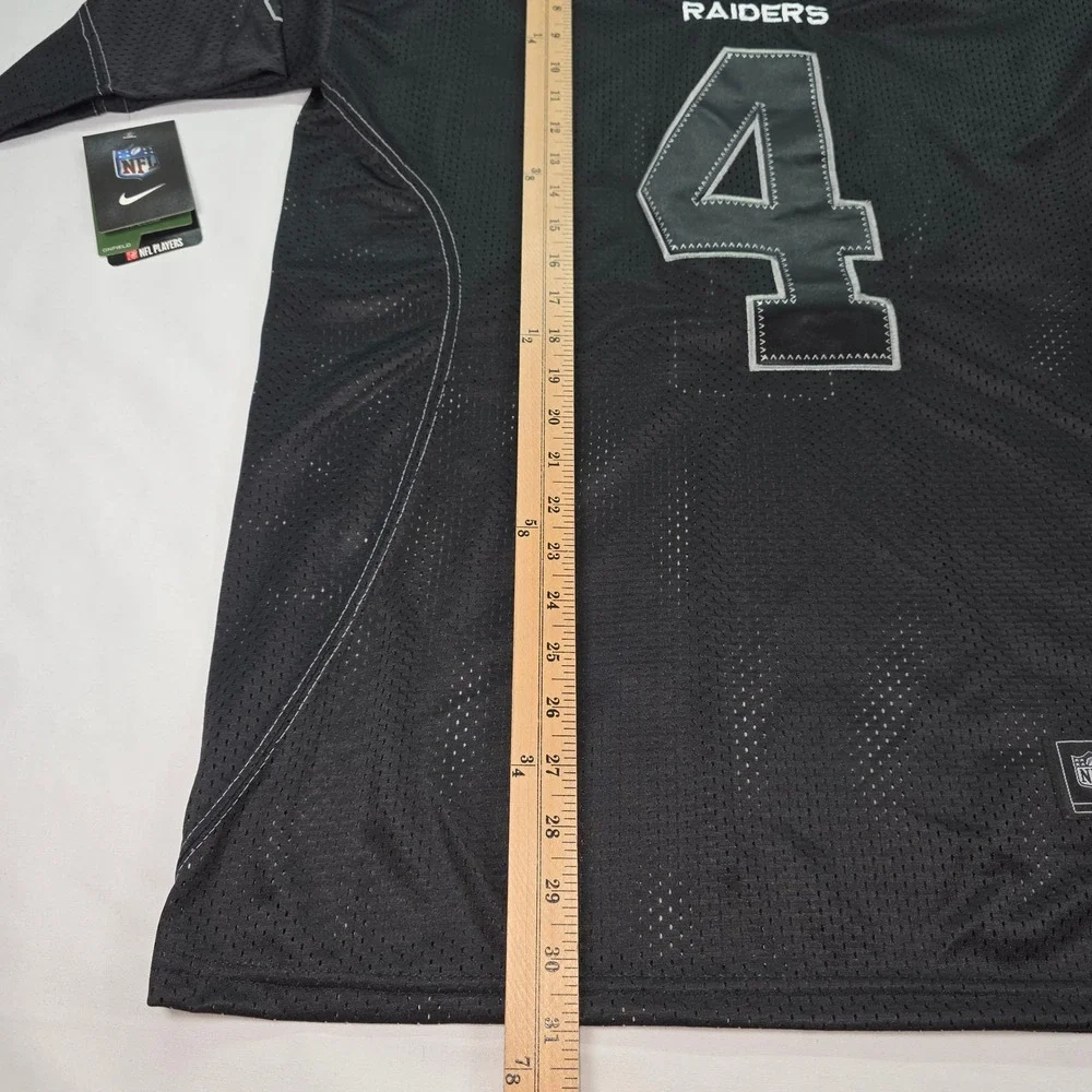 Nike Derek Carr Raiders NFL On Field Jersey Black Stitched‎ Mens Size 48 New